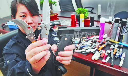 哈大高鐵采用金屬檢測安檢門攔截上千件刀具[圖]